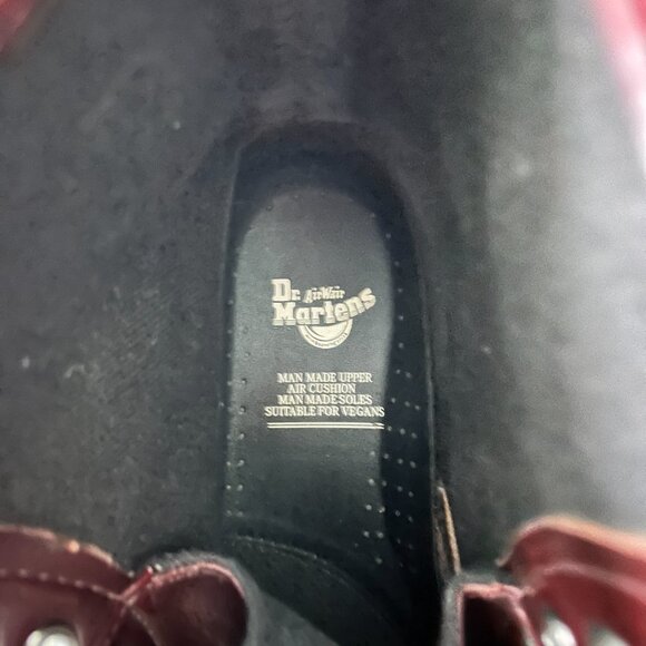 Dr Martens Vegan Cherry Red Boots Women's Size 9 US - Picture 5 of 11